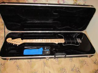 George Washburn Limited Black Electric Guitar w/ Ibanez Plush Lined