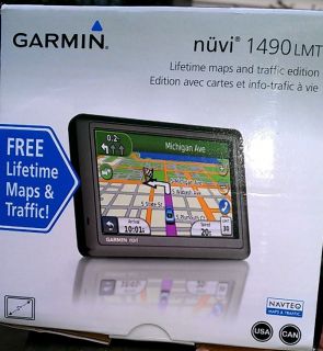 Garmin nuvi 1490LMT GPS Receiver   FREE LIFETIME MAPS & TRAFFIC