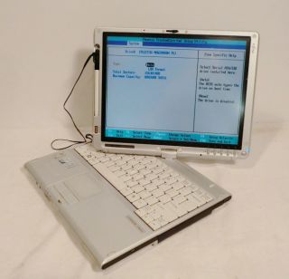 FUJITSU LifeBook T4220 Core 2 Duo DUAL 1 8GHZ Tablet LAPTOP 80GB 2G Cd