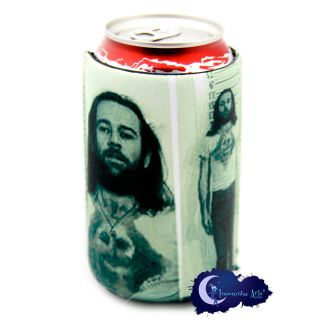 George Carlin Comedian Mug Shot Can Bottle Koozie