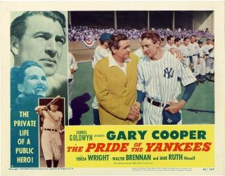 PRIDE OF THE YANKEES (R’46) . . . Gary Cooper Sports Biography