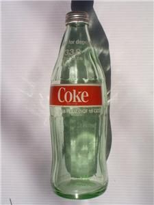 Vintage Coca Cola ACL 1Liter 33 8 oz Empty Return for Refund with Cap