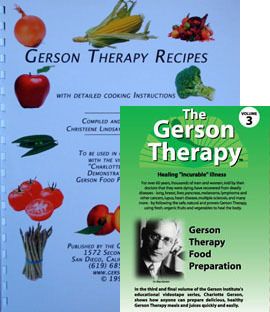 Dr Max Gerson Therapy Vol 3 DVD Paperback Recipe Book