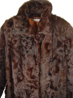 04 Women Karakul Fur Full Length Classic Coat Clothing Clothes