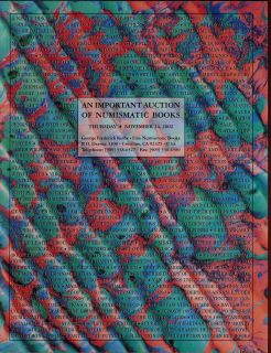George Frederick Kolbe 2002 Important Numismatic Books