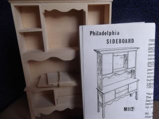 Dollhouse Unfinished Furniture Kit Philadelphia Sideboard by Fernwood
