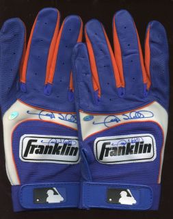 Gary Sheffield Pair Game Issued Franklin Batting Gloves Autographed