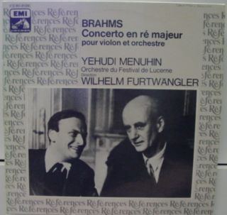 furtwangler menuhin brahms label format 33 rpm 12 lp mono country