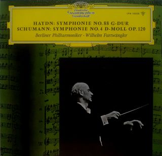 Furtwangler Haydn No 88 Schumann No 4 DG LPM 18 858 AH Tulip