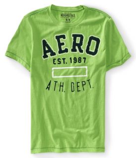 AEROPOSTALE Aero Athletic Dept EST. 1987 Graphic T Shirt LG NWT Lime