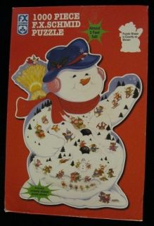   WINTER CARNIVAL SHAPED 1000 PIECE JIGSAW PUZZLE BY FX SCHMID A 8