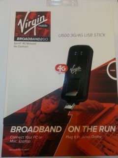 Virgin Mobile BROADBAND2GO U600 3G 4G USB Modem Stick Broadband