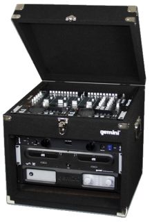 Gemini MRC 6 Pro DJ Mixer Amp Rack Mount 10x6 Case New