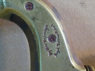 Vintage 14 William Marples Ultimatum Brass & Wood Brace. Excellent