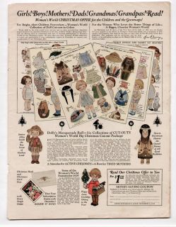 Vintage Dolly Dingle Paper Dolls Advertisement from December 1928