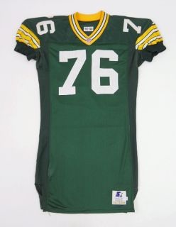   90s STARTER Game Used GREEN BAY PACKERS Harry Galbreath Jersey 48 F3