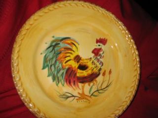 Gallo Rooster Dinner Plate LN Hand Painted Hand Crafted