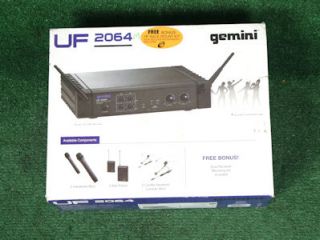 Gemini uf 2064M Professional 64 Channel UHF PLL Dual Wireless System