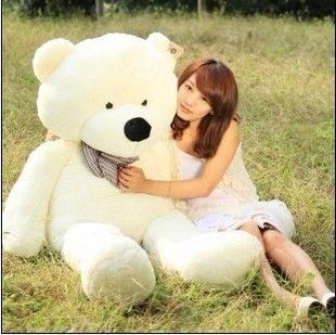 White color 1 2M 47 Giant Huge Cuddly Stuffed Animals Plush Teddy Bear