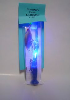   LIGHT up toothbrush fishing lure silver spoon beads ATTRACH big FISH