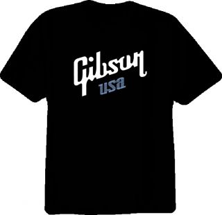 Gibson Guitar Gibson USA Classic Retro Black T Shirt