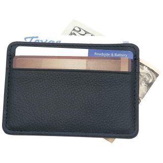 Genuine Leather Front Pocket Wallet Money Clip