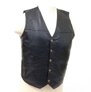 Genuine Leather Vest Motorcycle or Dress Inside Pocket