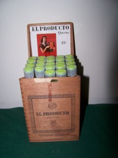 El Producto Queens Cigar Box with 22 Glass Cigar Tubes