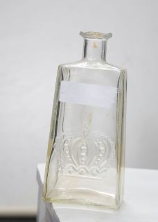Vintage Crown Royal Glass Decanter