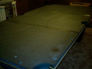Pro Gandy Sportsman 9 ft 3 Piece Slate 1 Mahagony Frame Pool Table
