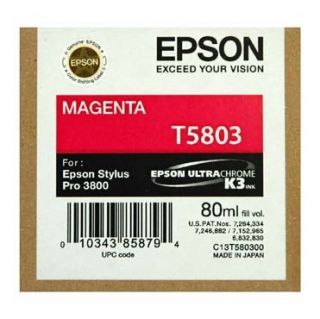 Genuine Epson T5803 Magenta Ink Cartridge