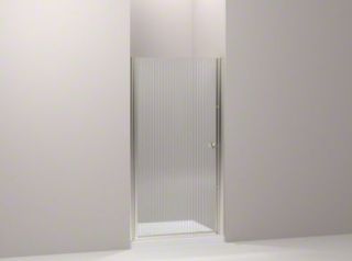 Kohler Fluence Frameless Pivot Shower Door 30Line Glass Matte Nickel