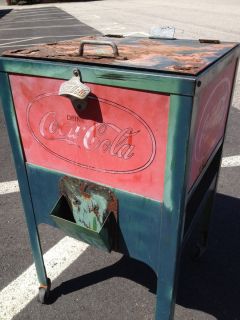 Original Rare 1920s Coke Glasscock Cooler vintage vending machine coca