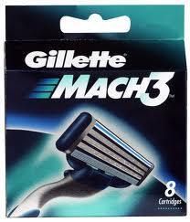 Gillette Mach3 8 Pack Razor Blade Cartridge