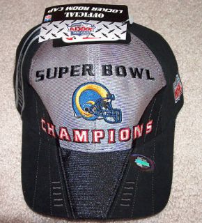 St Louis Rams Super Bowl XXXIV Champion Hat Locker Room
