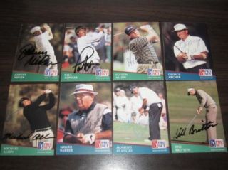 42 PGA Pro Set Autographed Golf Cards Payne Stewart Arnold Palmer PSA