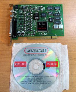 Gina by Echo PCI Sound Card w CD ROM