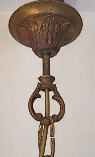 Classic Elegant Antique French Gilt Bronze 5 Light Cage Chandelier