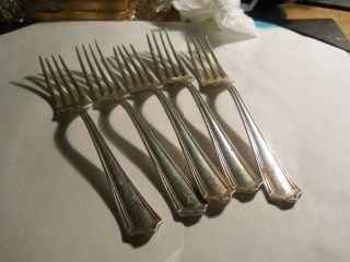 Simeon L George H Rogers Co A1 Silverplate Dinner Forks 5