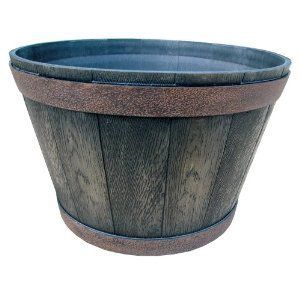 Garden Odyssey Whiskey Barrel Planter Flower Pot Patio Porch Deck