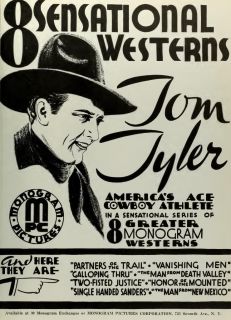 TOM TYLER WESTERN MOVIE FILMS COWBOY 13X19 PRINT REPRODUCTION
