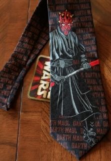 Star Wars George Lucas Films Sci Fi Movie Darth Maul Mens Necktie Tie