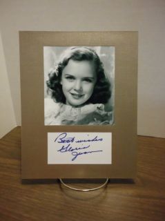 Gloria Jean Autograph Signed Display Child Actress Signature COA