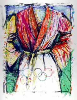 Jim Dine Olympic Robe Signed and Numbered Mint