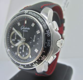 Mens Glashutte Original Sport Evolution Chronograph Steel Watch Retail