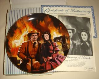 Gone with Wind 50th Anniversary Historic Burning of Atlantic Plate