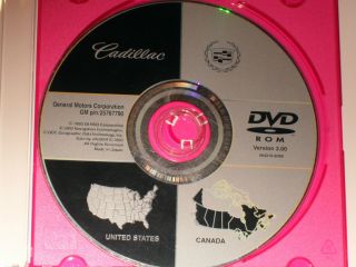 CADILLAC GENERAL MOTORS GM NAVIGATION DISC DVD CD MAP 25767790 OEM GPS