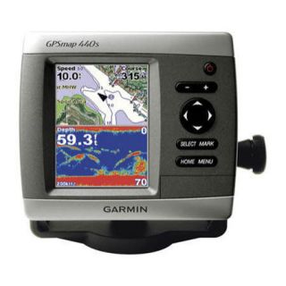 Garmin GPS Map 440S Chartplotter Fishfinder Including Mounting Bracket