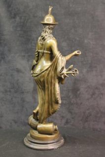 Nude Greek Warrior Godess Diana The Huntress Bronze Marble Statue