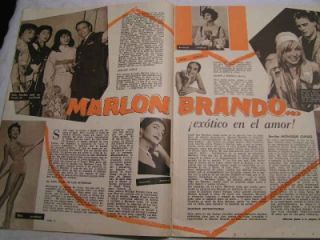 Tab Hunter Marlon Brando Ecran Magazine 1960